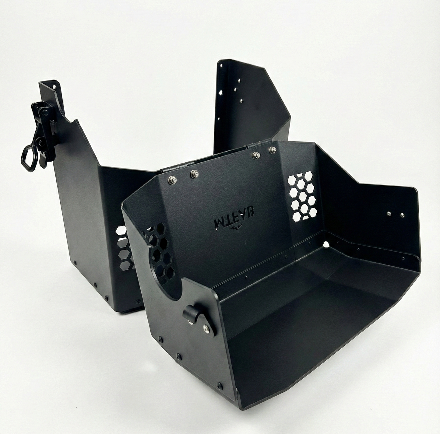 20L Lockable Jerry Can Holder - Black